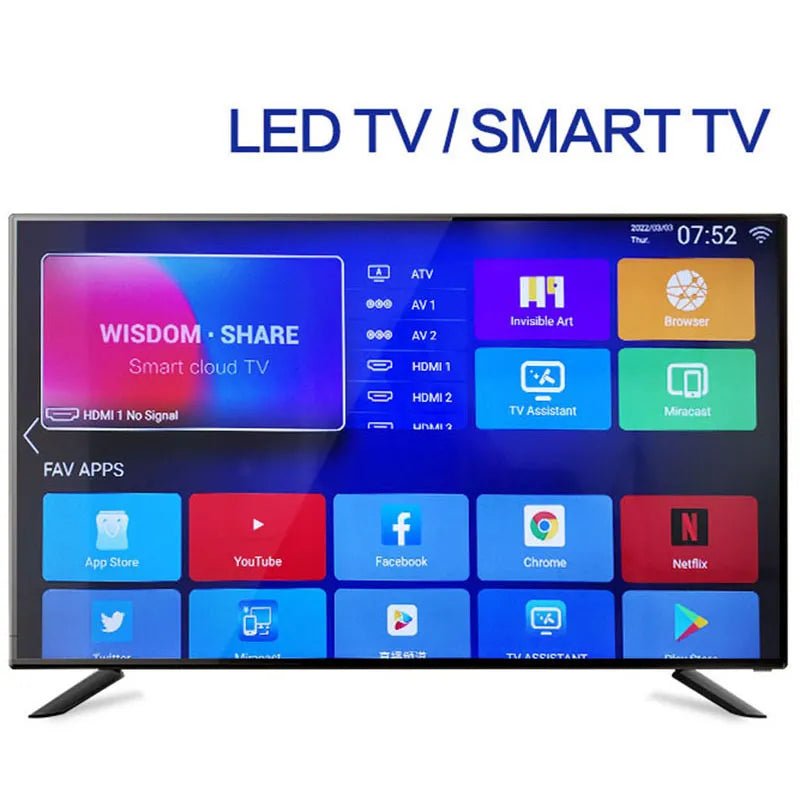 32 inch Intelligent Network TV Ultraclear 1920x1080 Smart Television LED Screen Computer Monitor WiFi Wireless Screen Projection