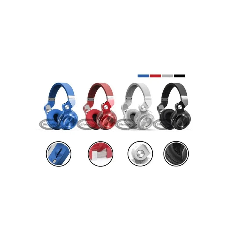 Bluedio T2Plus Wireless Bluetooth Headset Super Bass Music with Line-in Socket Mic Waterproof Radio and SD Card Noise Reduction