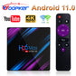 Woopker H96 MAX RK3318 Smart TV Box Android 11 4G 32G 64GB 4K Wifi BT Media Player H96MAX TVBOX YouTube Google Voice Set top box